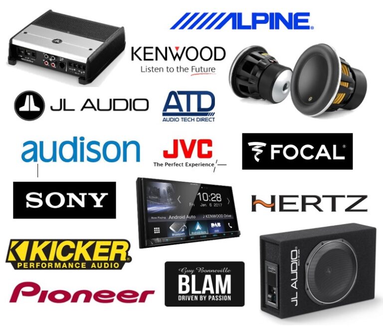 All brands of car audio equipment All brands of car audio equipment