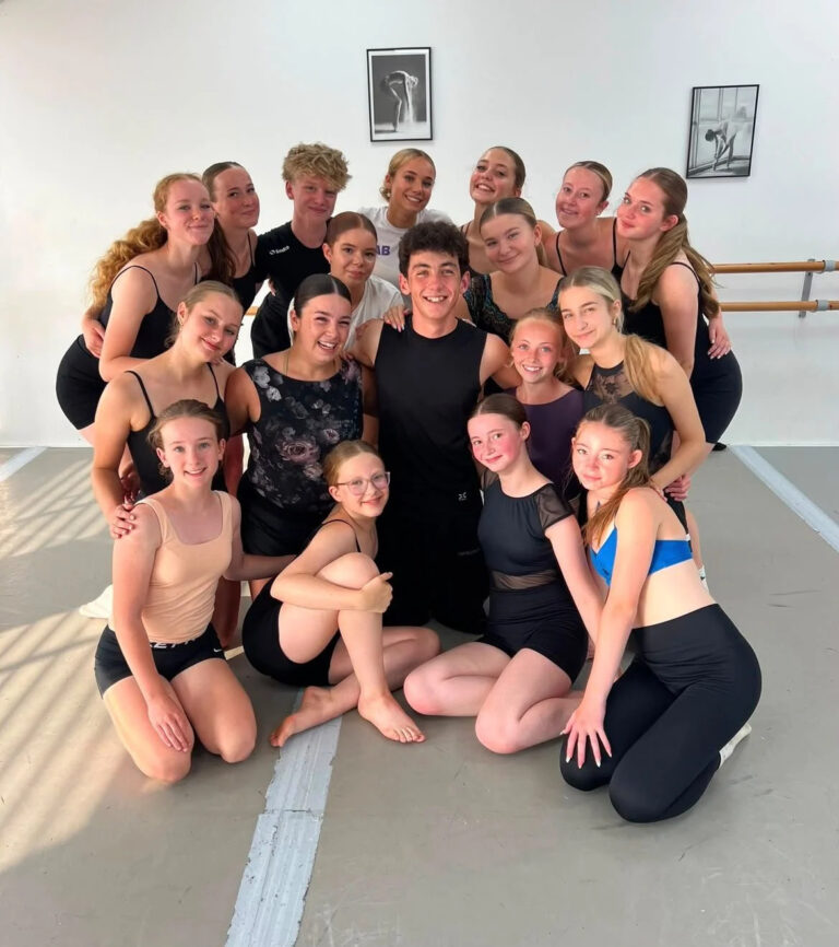 Dance school students 768x866